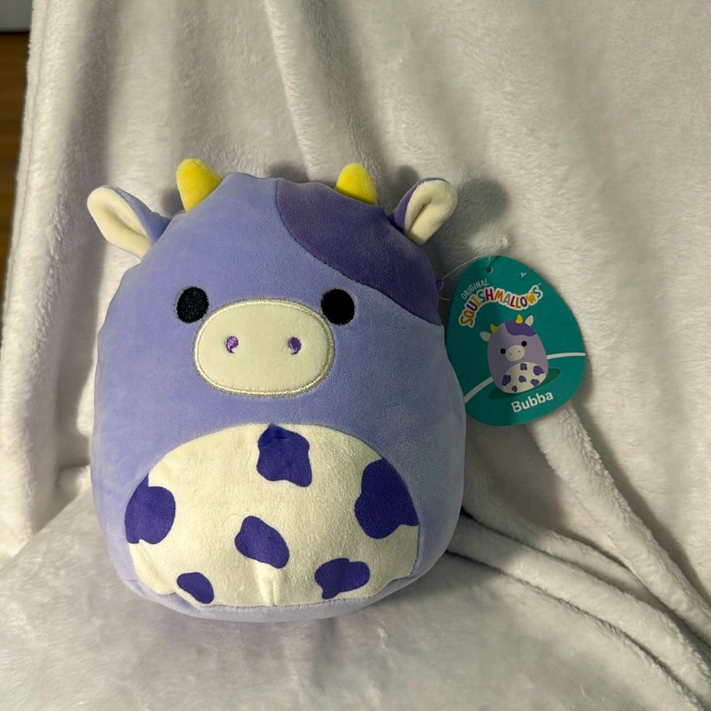Squishmallows NWT 7 inches Bubba the cow